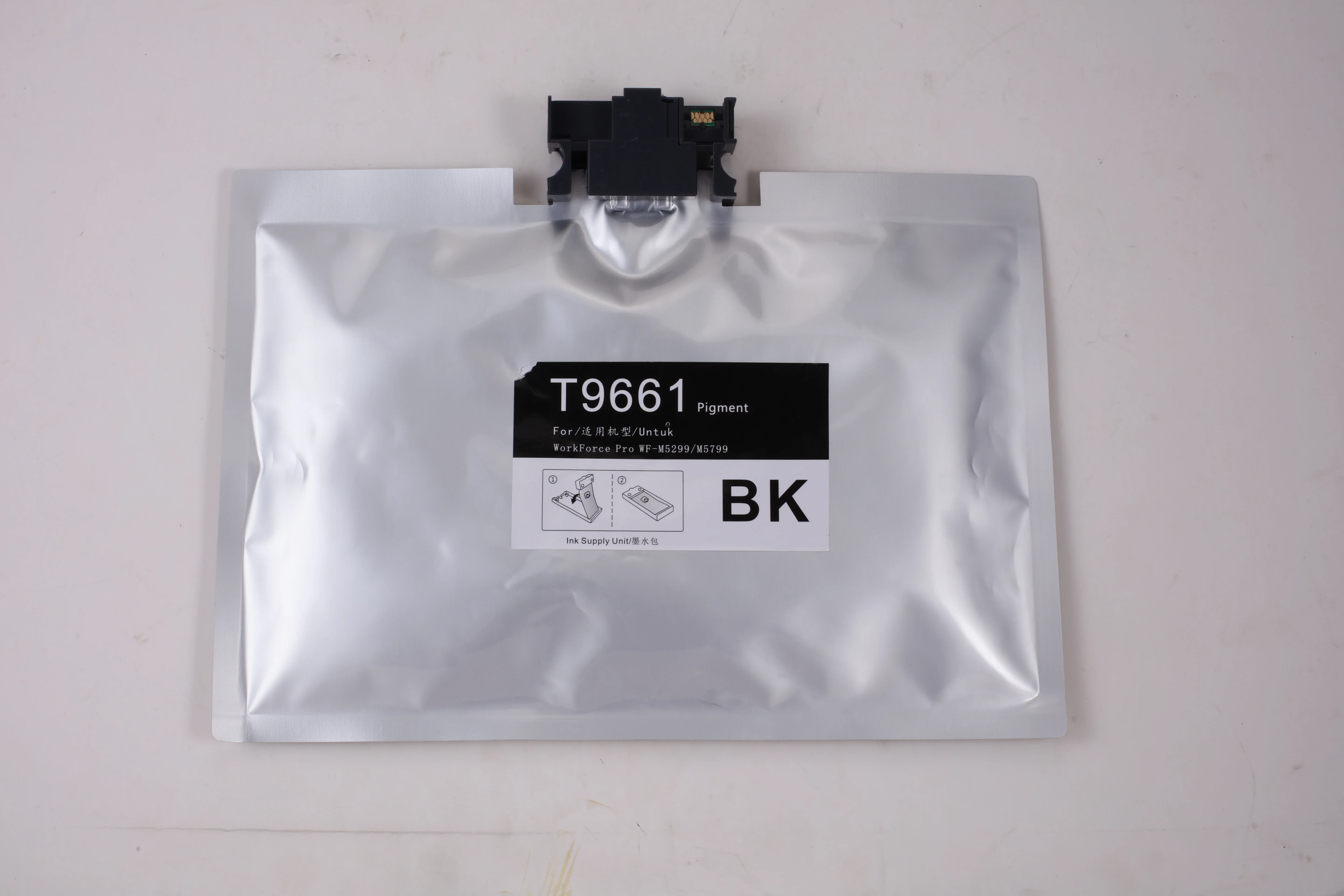 For Epson T9651 T9661 Ink Cartridge Replacement For Epson Workforce Pro WF-M5799 Printer T9651BK T9661BK Ink Bag With Chip