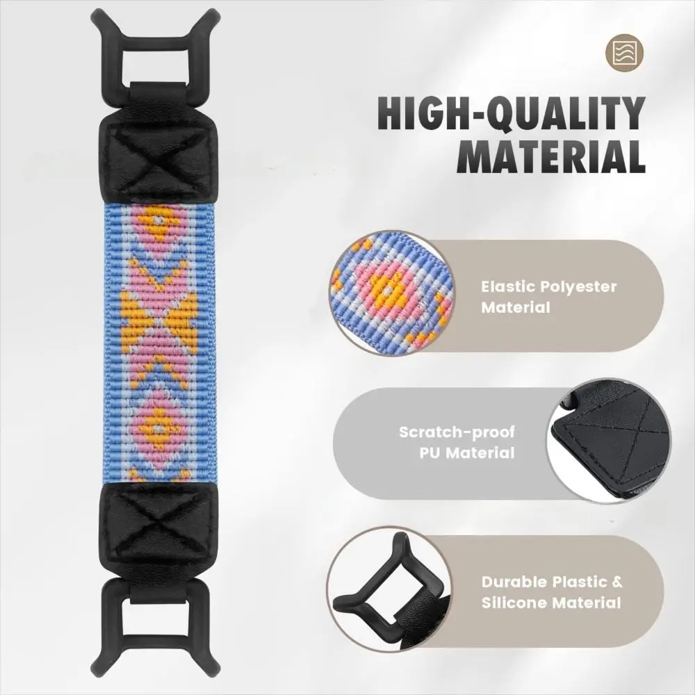 حزام يد آمن من جلد البولي يوريثان مقاس 6-8 بوصة، حامل مقبض إصبع للكمبيوتر اللوحي عالي المرونة ومضاد للسقوط لجهاز Kindle/Kobo/Voyaga/Lenovo #4