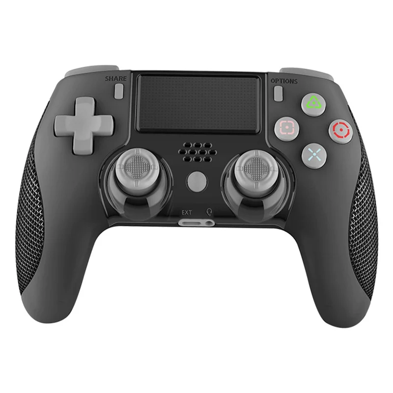 

For PS4 Bluetooth Game Controller, Supports PS4 Console Series, Has Dual Motor Vibration And Six-Axis Sensing Black Easy To Use