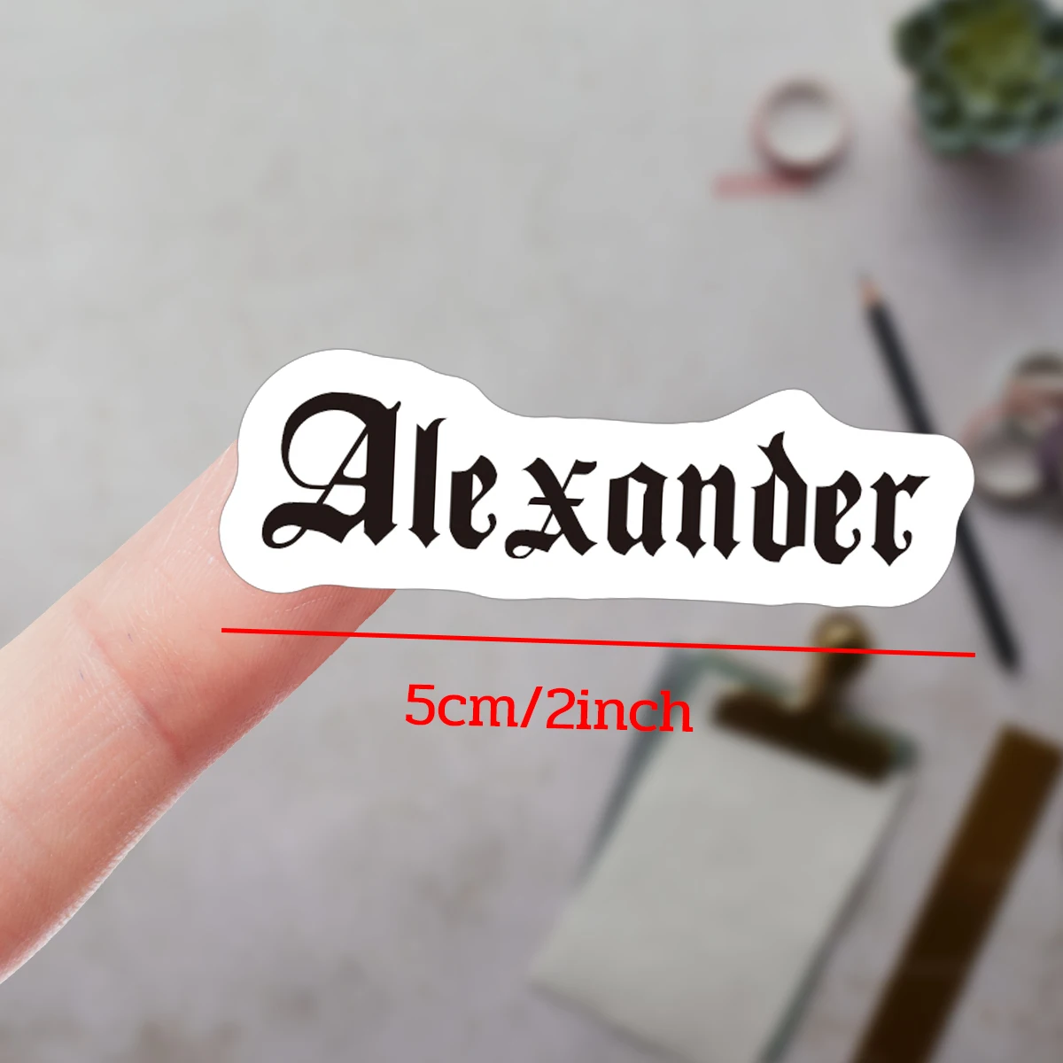 3 Stück personalisierte Aufkleber mit Ihrem Text für DIY-Namensschilder, Laptop-Aufkleber, Geschenktüten-Aufkleber, Werbeaufkleber für kleine Unternehmen, Partydekoration – Detail 6