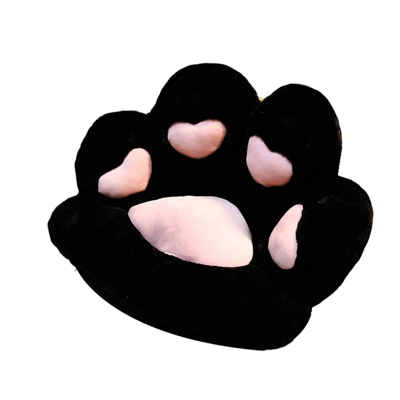 وسائد كرسي TFORU-Cats Paws وسائد كراسي Kawaii مقاس 27.5 × 23.6 بوصة وسادة مقعد كاواي مريحة للأريكة الكسولة وسادة أرضية المكتب، أسود D