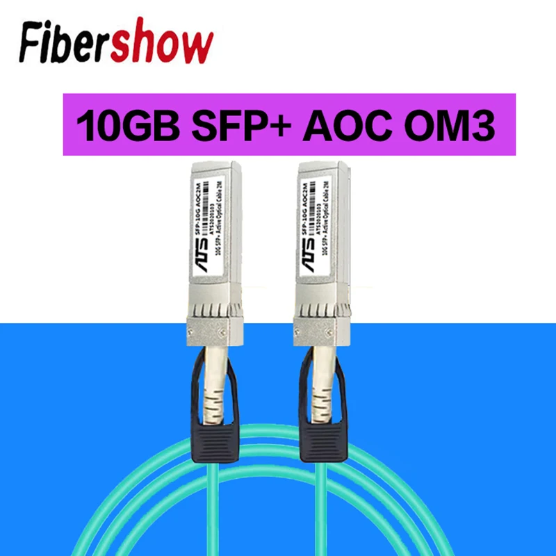 

10G SFP+ AOC Cable 10GBASE Active Optical SFP Cable high speed transmission compatible with Cisco Huawei MikroTik HP Intel Dell