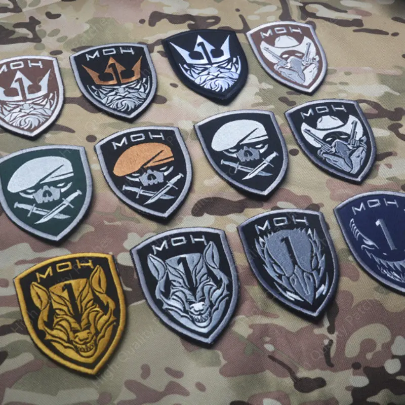 MEDAL OF MOH Military Patches Tactical Embroidered Patch Airsoft Special Force Army Badges SWAT for Vest Jackets Embroidery DIY