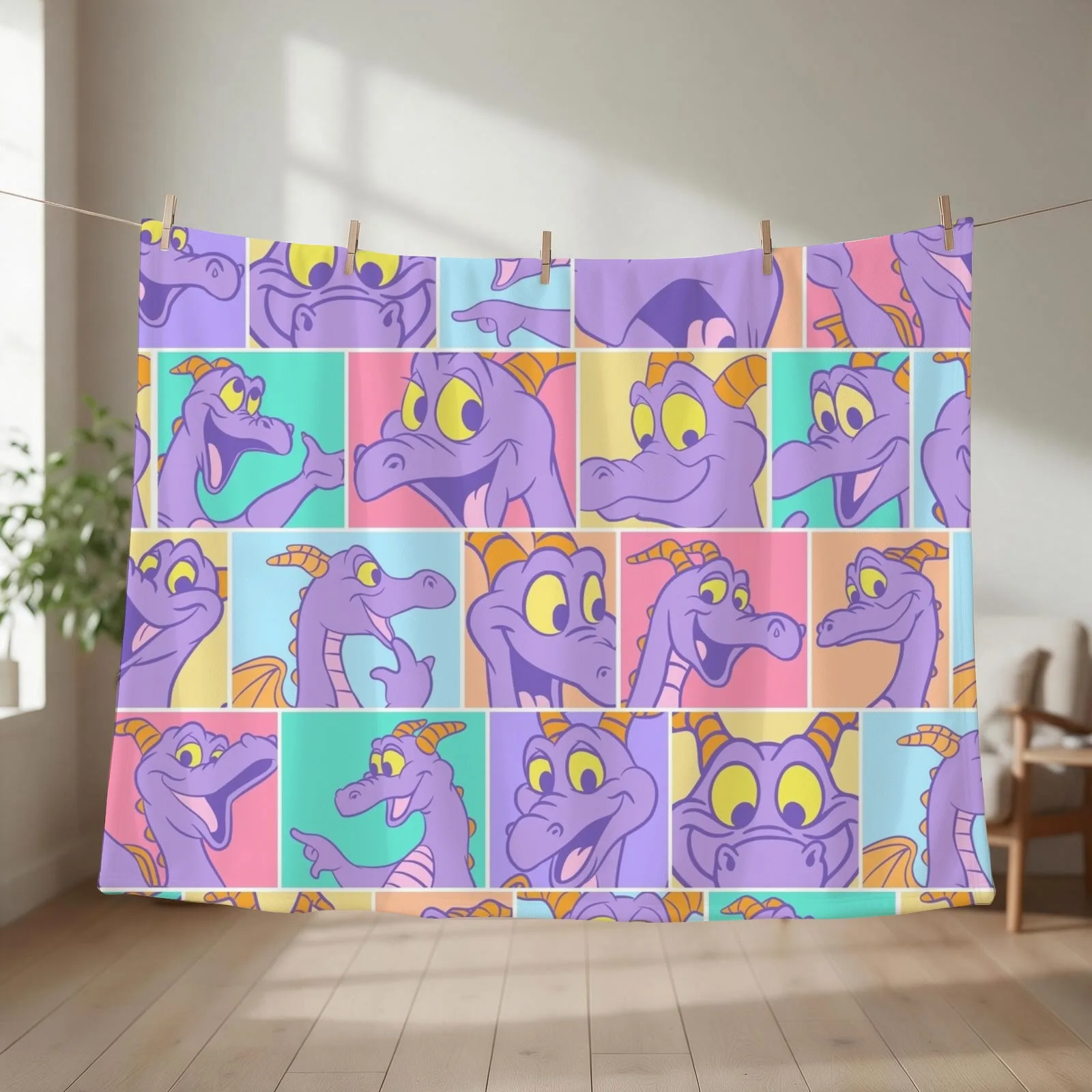 Figment Block pattern Throw Blanket