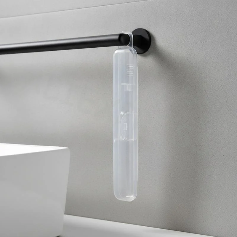 Dustproof Travel Toothbrush Storage Box Transparent Plastic Portable Organizer for Bathroom Camping