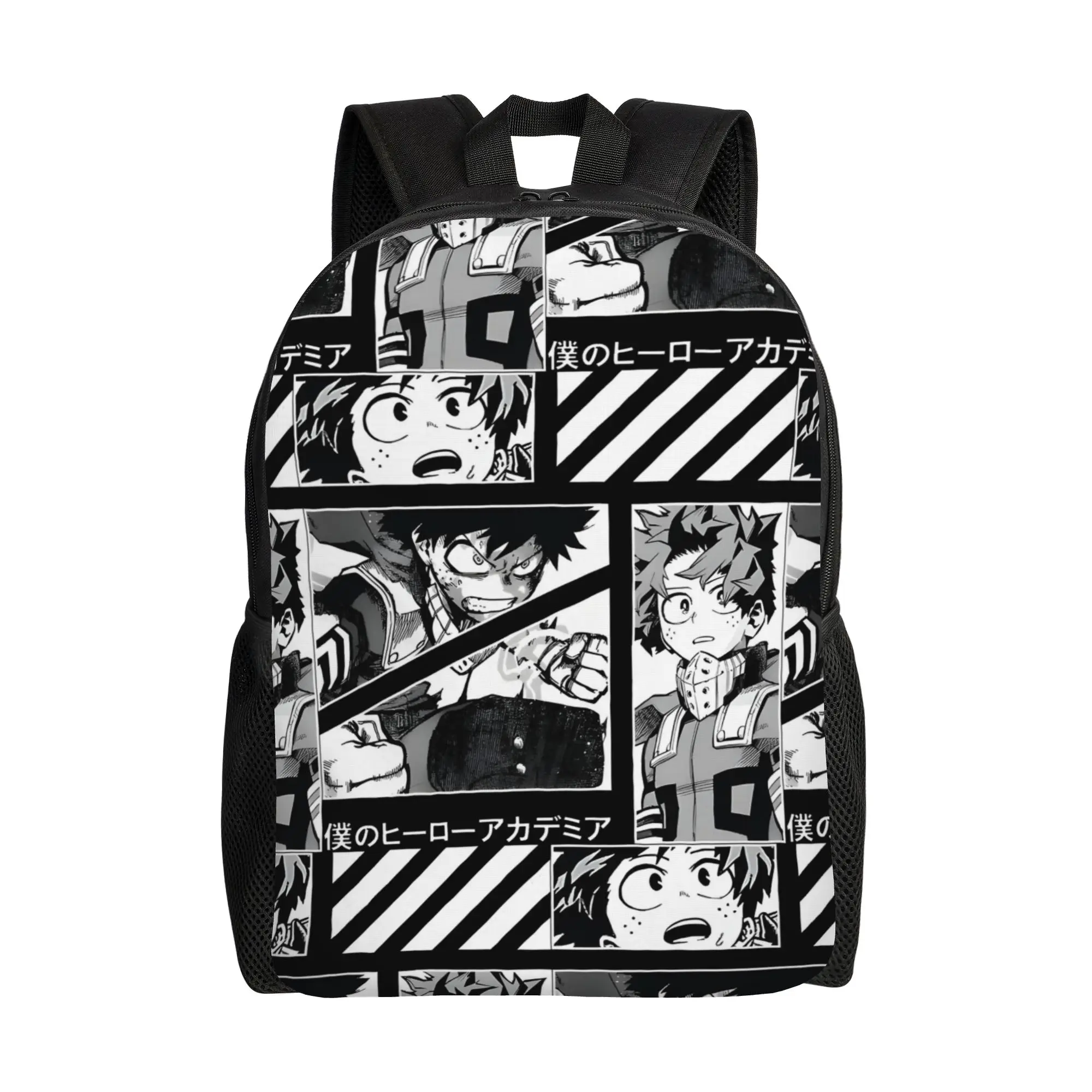 

My Hero Academia Midoriya Izuku Backpack for Men Women Fashion High School Work Daypack College Canvas Bags Lightweight