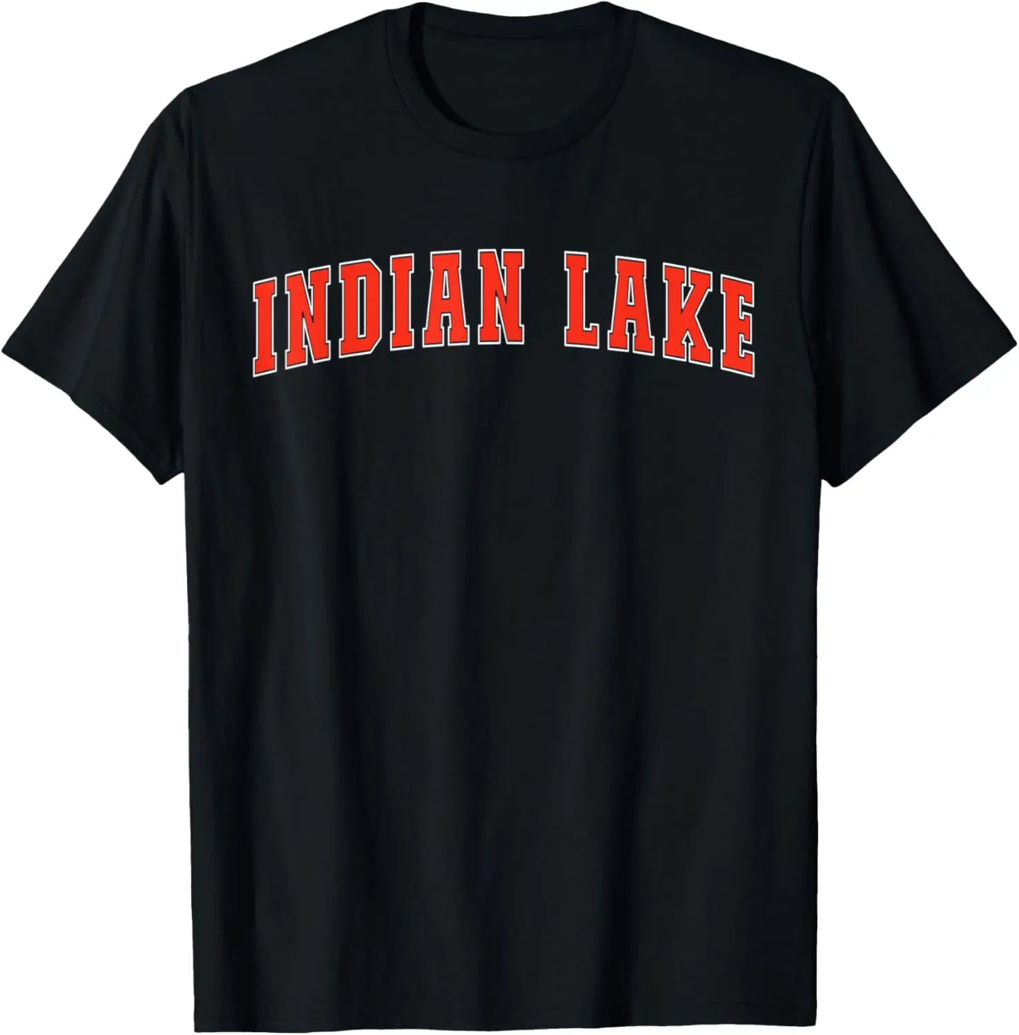 Indian Lake Texas TX College Style Red Text Indian Lake T-Shirt