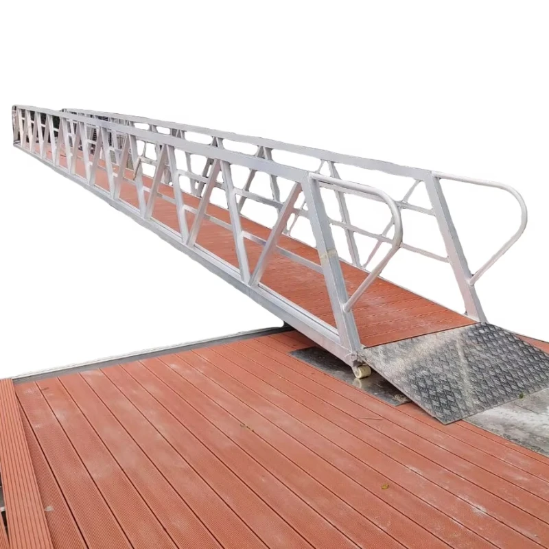 

Quay port, bay quay shore gangway