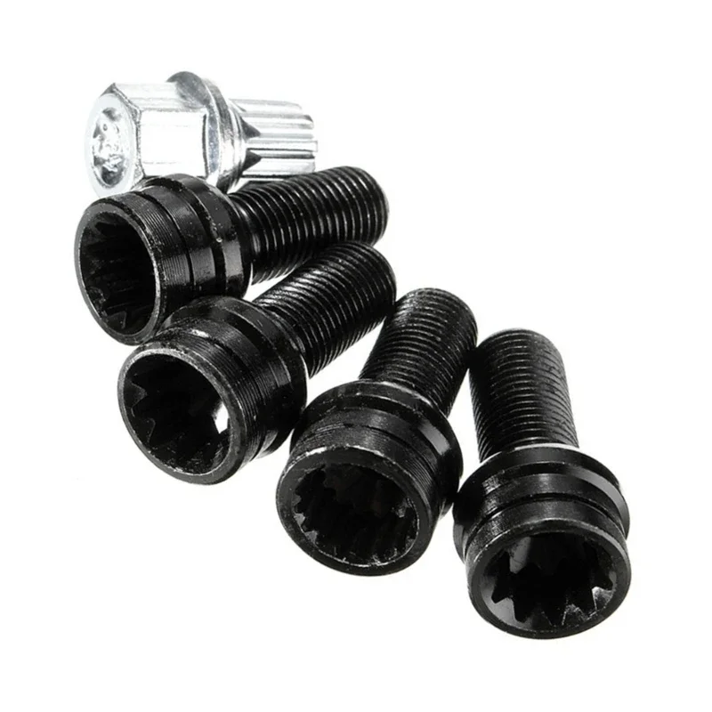 

Locking Wheel Nut Set 1K0698137A Bolt Lock Lug Nut with Key Replacement Wheel Screw Bolt Automotive Accessories