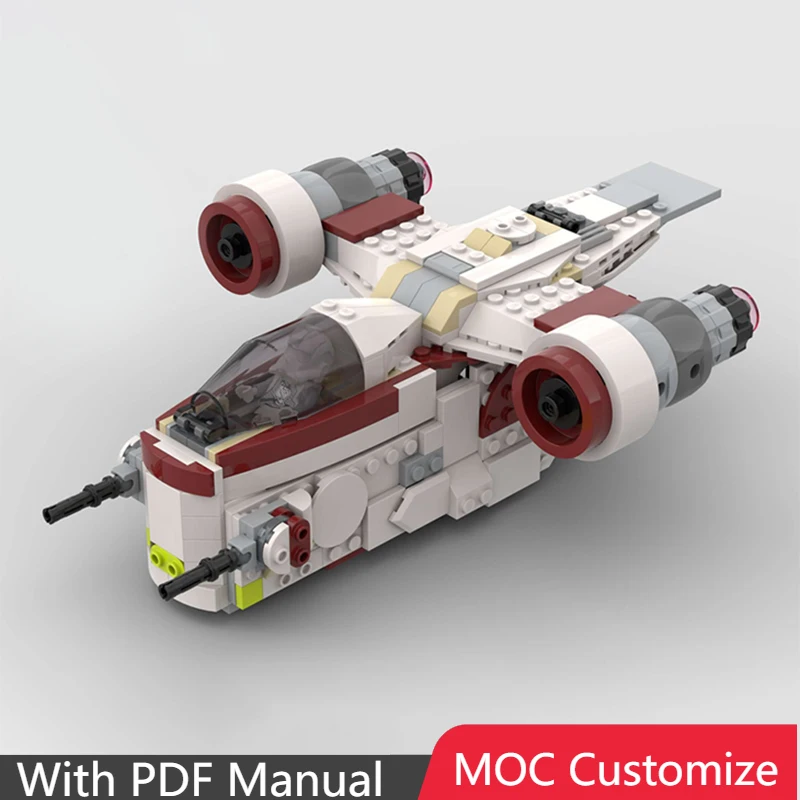 

354 PCS Space Series MOC Spaceship Model Building Block Technology Assembly Brick Toy Birthday Christmas Gift For Adults/Kids