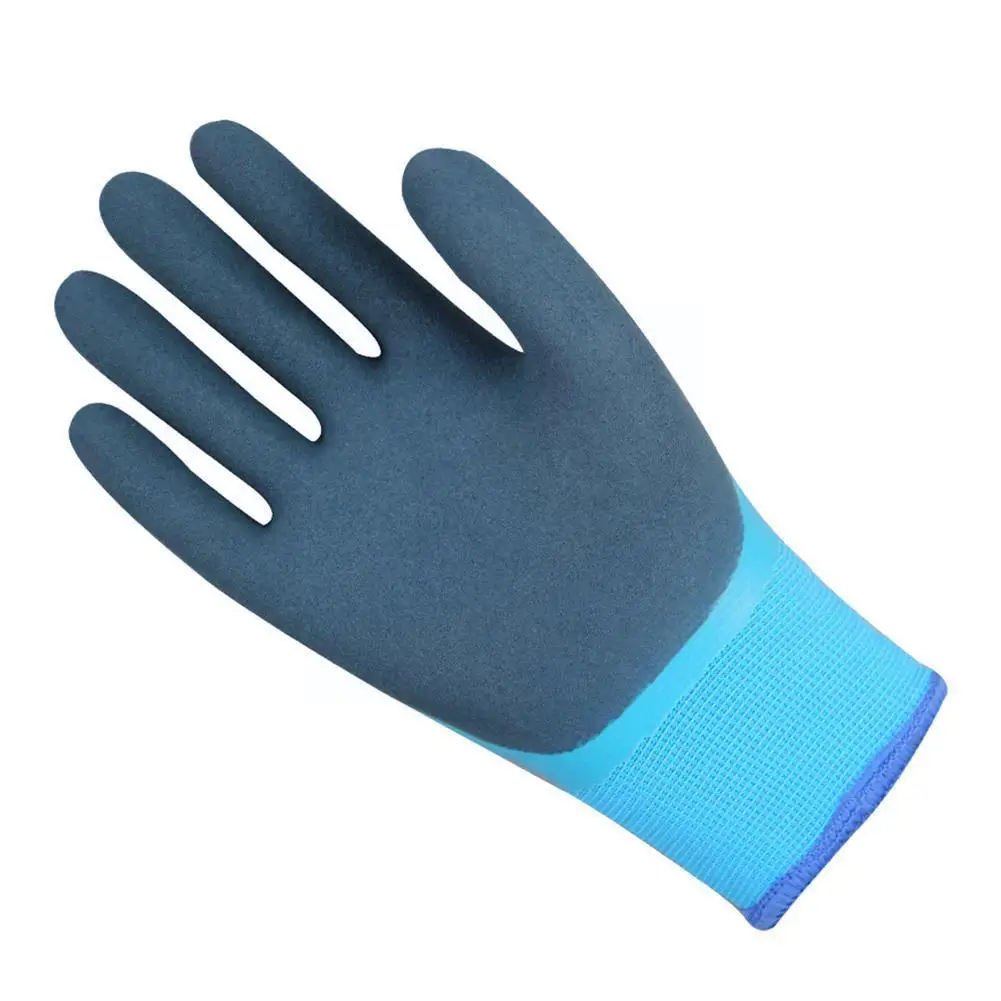 Guantes de trabajo duraderos de alta calidad, manoplas de trabajo de terciopelo, resistentes al agua, de goma, todos los tamaños, Z3M4, Invierno