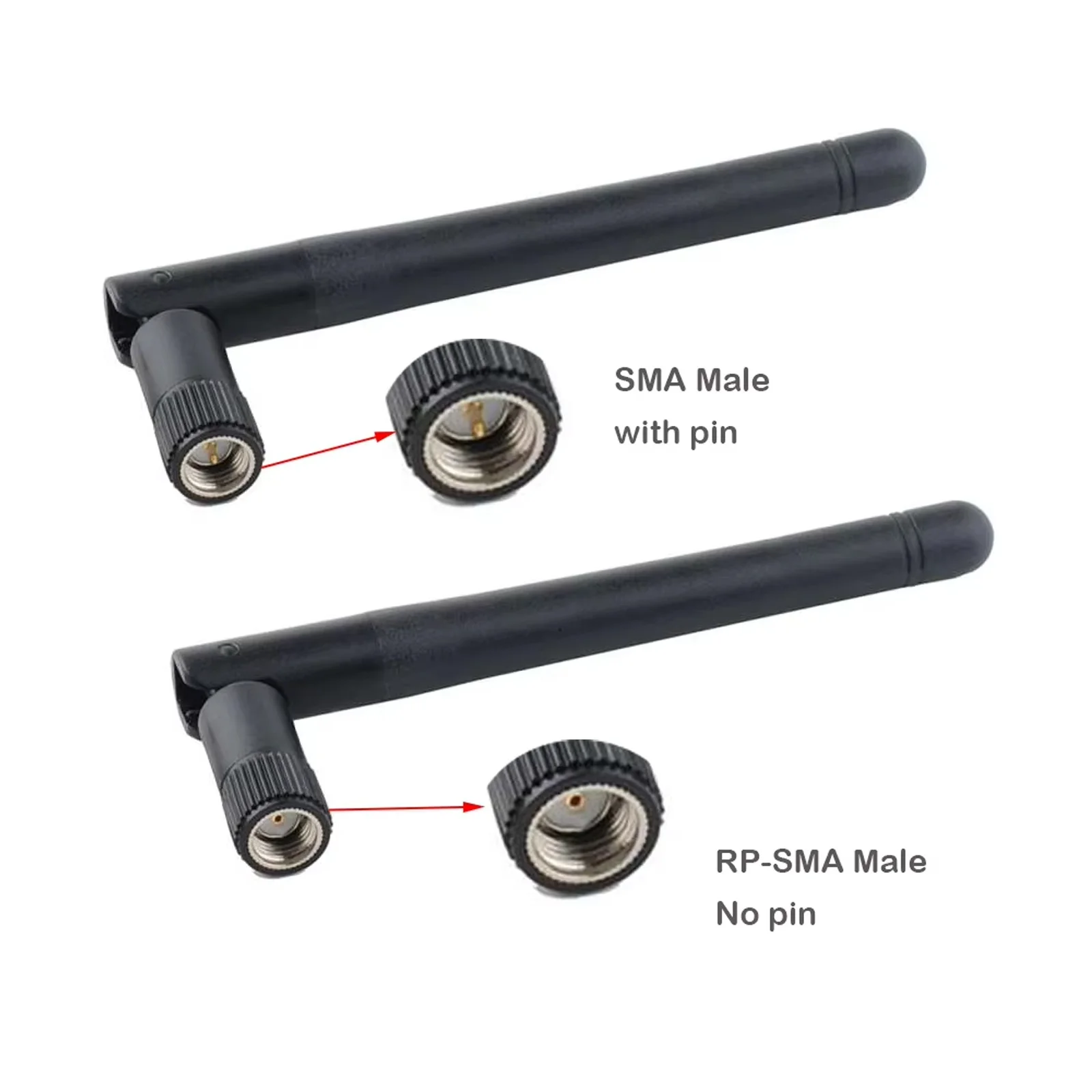 10/20PCS 3DBi Antenna 2.4G 5.8G Dual-band 11CM SMA Male / RP-SMA Male for Router BT Internet Card Smart Home Security Monitoring