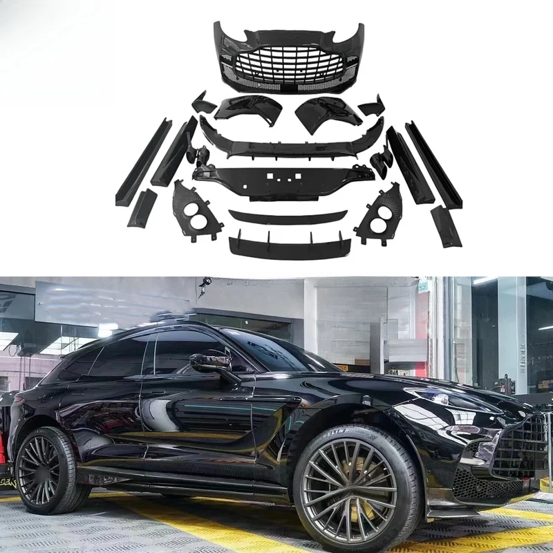 High Quality KXY DBX707 Style Dry Carbon Fiber Full Body Kit For Aston Martin DBX SUV Polished Finish Modified Front Rear Bumper