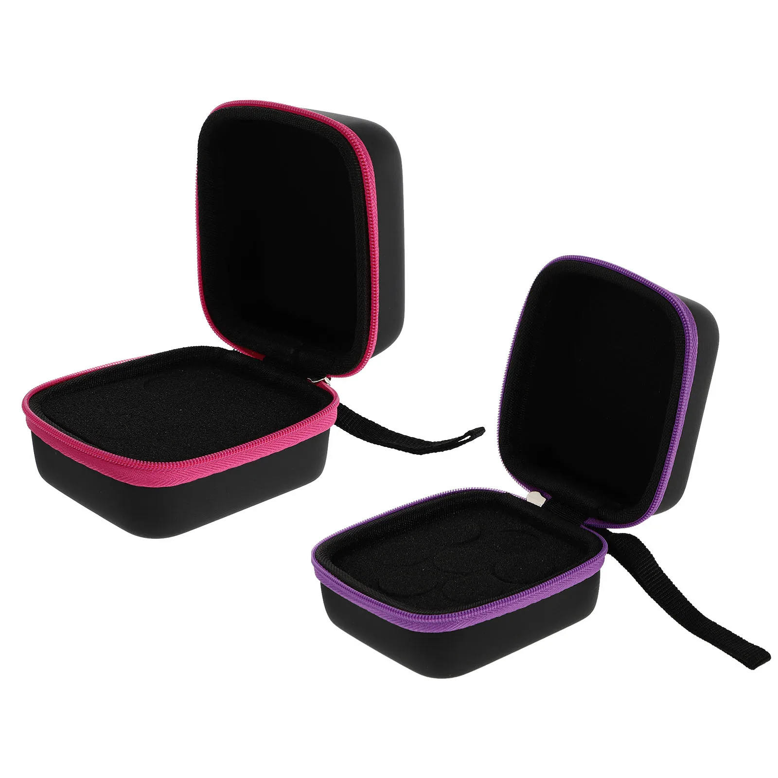 

1 pc 7 5ML Essential Oil Bottle ganizer Purple Pink Zipper EVA Storage Case Protective Pouch Travel Bag