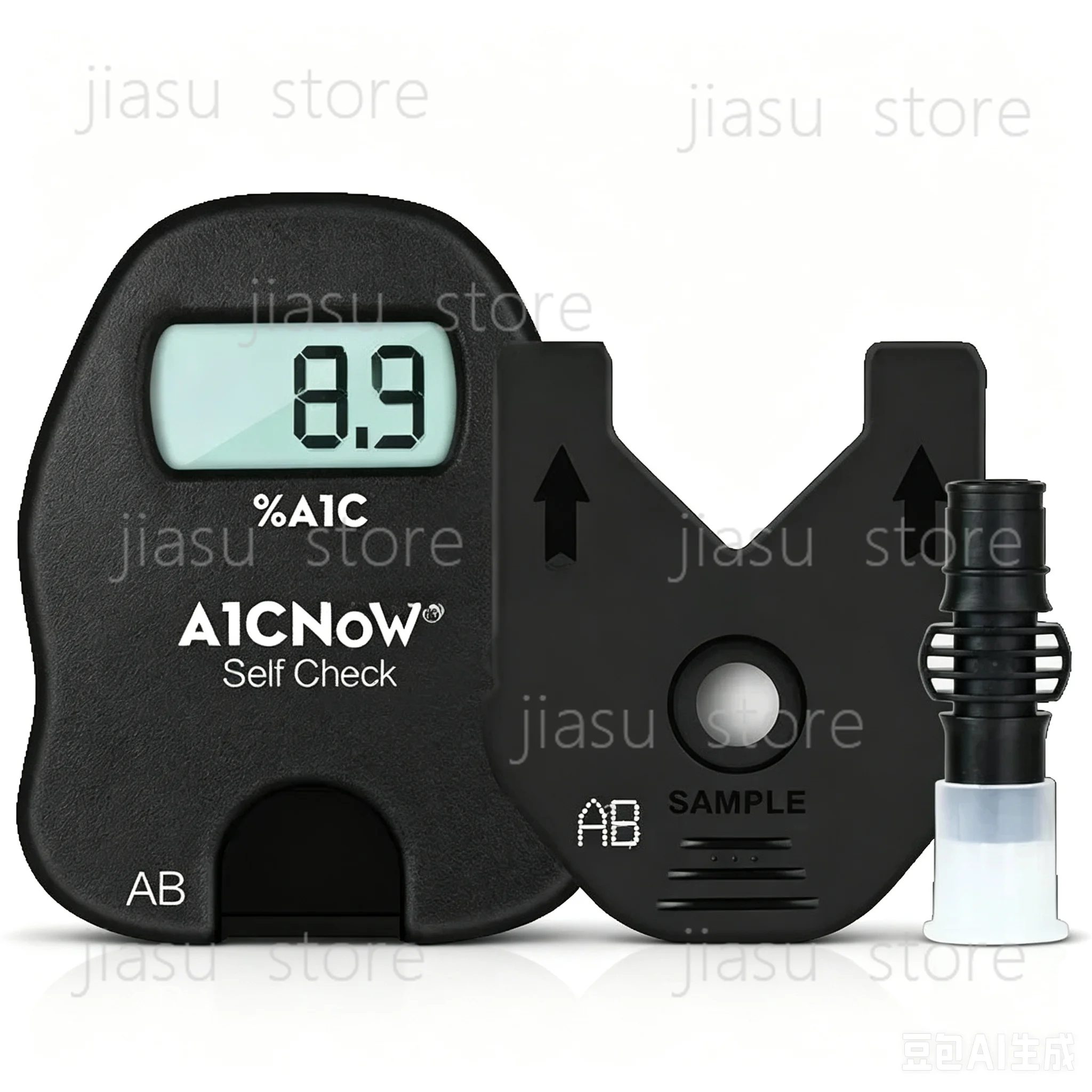 PTS Diag-nostics HbA1c Now+ System Profes-sional Ho-me Te-st Kit Bl-ood Glu-cose Moni-tor4 Te-st Strips
