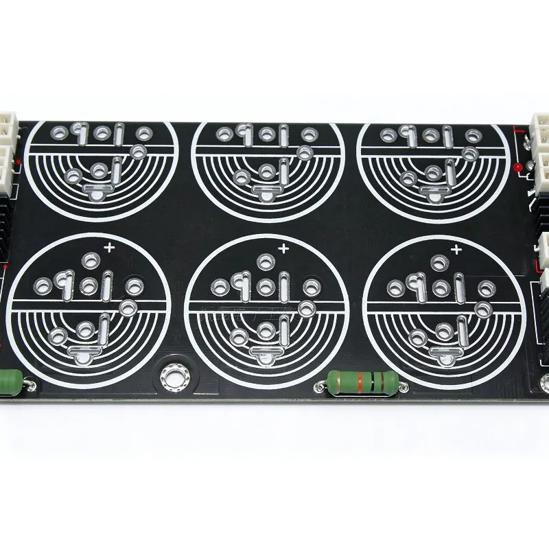 Suitable for work in progress soldered 8 capacitor Schottky rectifier filter power board, audio amplifier pcb