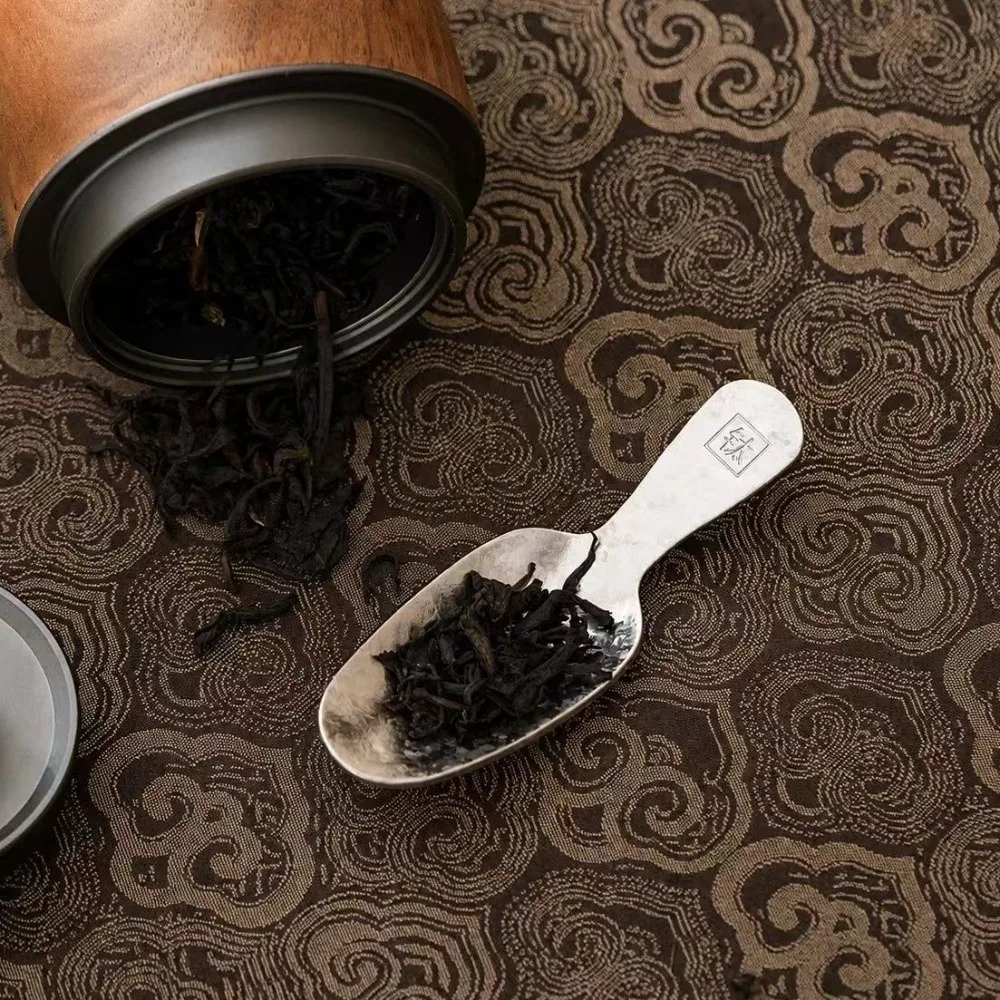 Pure Titanium Short Handle Tea Spoon Thickened Anti-Fall Tea Scoop Portable Lightweight Measuring Spoon Coffee Bean