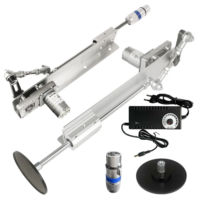6-20/3-15CM Stroke with Suction Cups 3XLR Adapter Telescopic Actuator DC Mini Linear Motion DIY Reciprocating Cycle Linear Motor