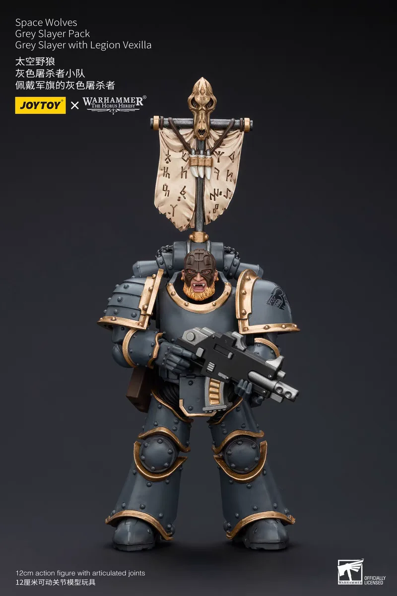 【Disponibile】JOYTOY Warhammer 30K The Horus Heresy 1/18 Action Figure Space Wolves Grey Slayer Pack Anime Modello Giocattoli Regalo