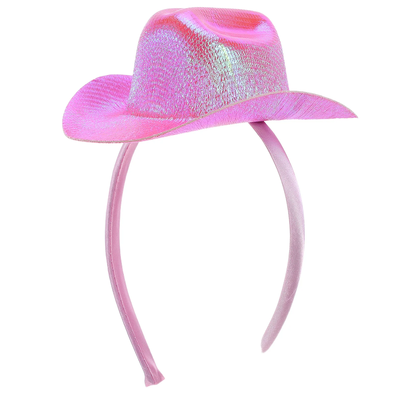 عصابة رأس على شكل قبعة رعاة البقر، عصابة غربية للنساء خفيفة الوزن للحفلات والمهرجانات، إكسسوار راعية البقر وأعياد الميلاد والهالوين