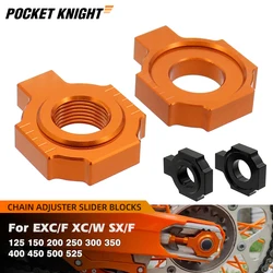 Motorcycle Chain Adjuster Regulator Slider Block For KTM EXC EXCF XC XCW 125 200 250 300 350 450 500 525 SX SXF SXS MXC XCF-W