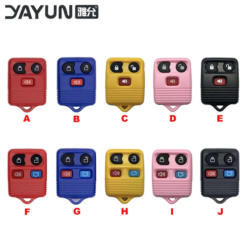 

YAYUN удаленный корпус ключа автомобиля 3/4 кнопки для Ford Explorer Focus Mustang Full Edge Escape Ranger Flex Lincoln Town Taurus Mercury
