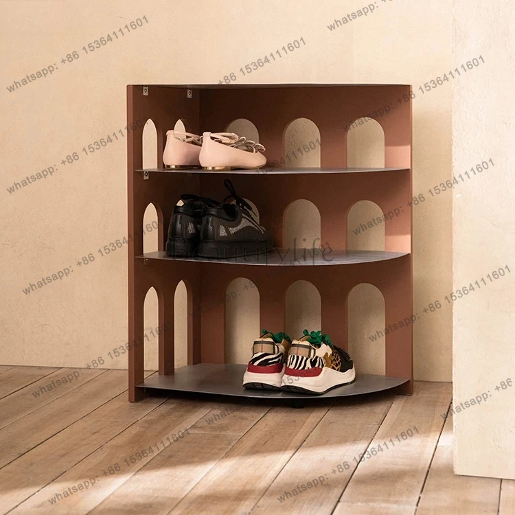 multi-layer storage rack simple door small apartment entrance shoe rack living room decoration