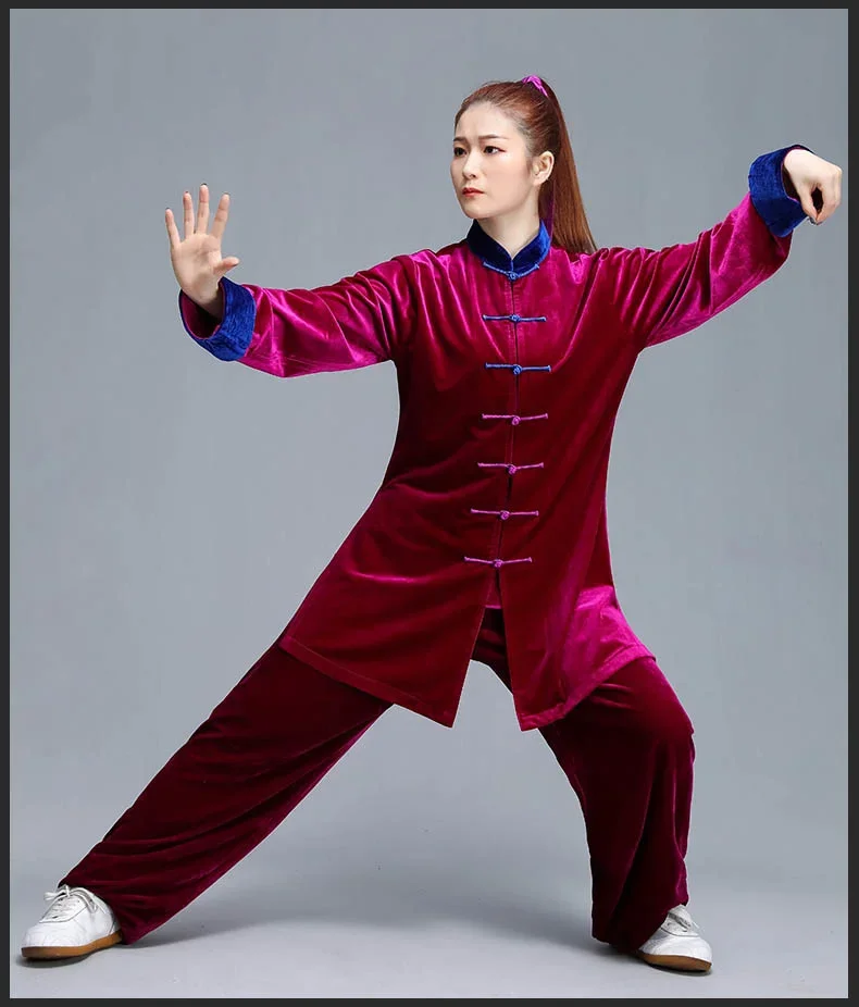 Tai Chi Clothes Wushu Clothing Kung Fu Dress Martial Art Uniform Autumn And Winter Thickening long sleeves 2022 New Style