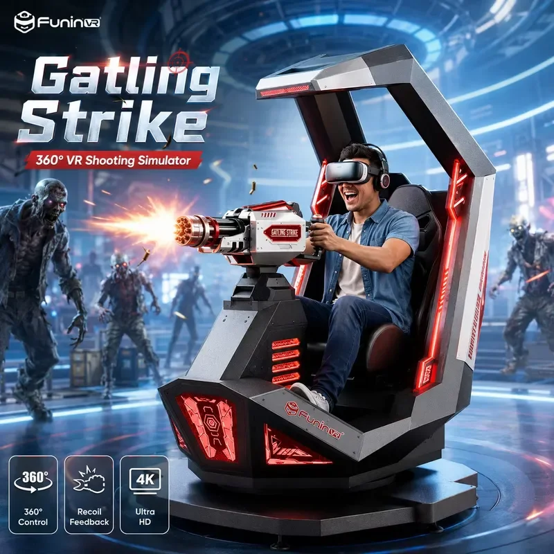 FuninVR Virtual Reality Simulator Price Vr Arcade Game Machine Dark mars Seats 9d VR Simulator
