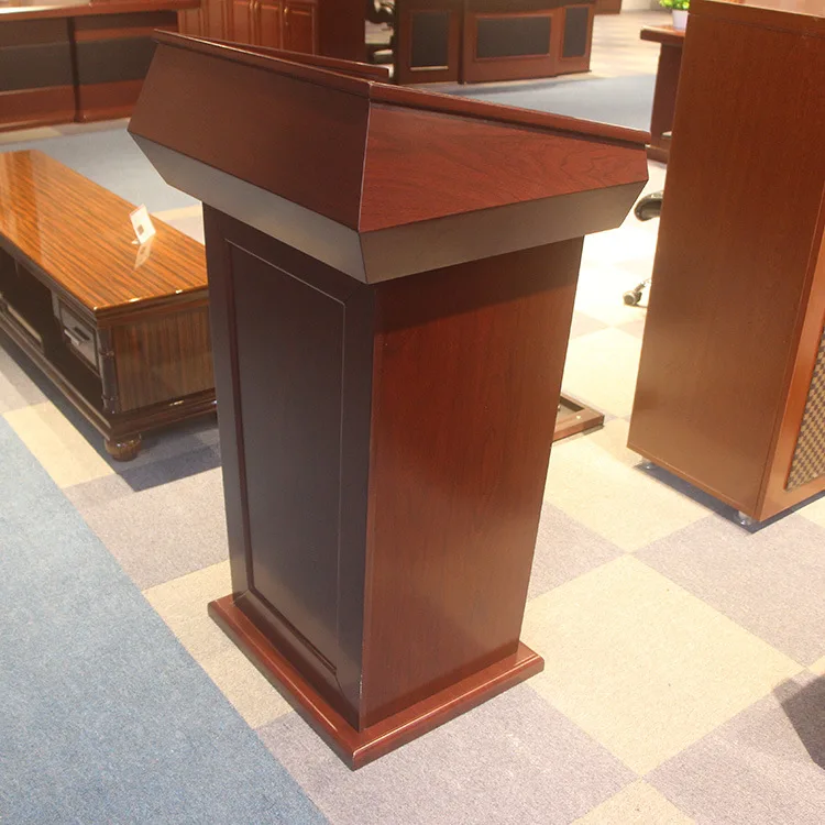School furniture Classical wooden church podium design