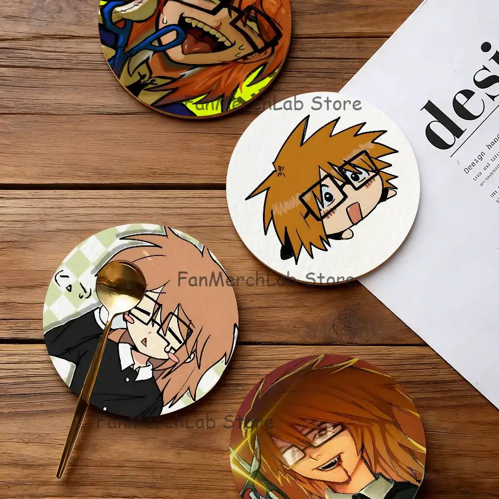 

R-Ranfren Anime R-Randal F-FriendES Coaster Wooden Drink Tray Suitable for Restaurants and Coffee Shops Easy To Wash and Clean