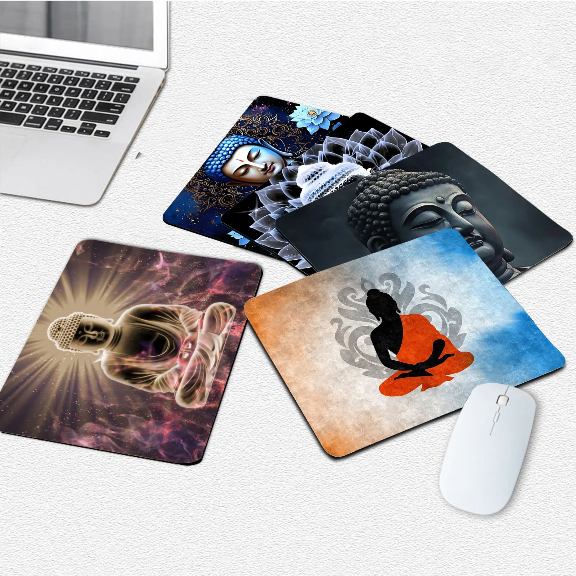 

Buddha Mousepad 25x29cm Small Gaming Mouse Pad Gamer Desk Mat Keyboard Pad Decoration Mause Pad Office Desk Accessories