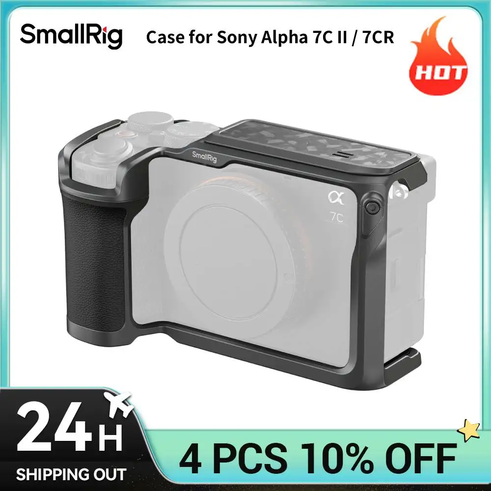 smallrig-case-for-sony-alpha-7c-ii-7cr-tantalum-gray-only-126g-with-hot-shoe-cover-ergonomic-grip-for-a7c-ii-7cr-5560