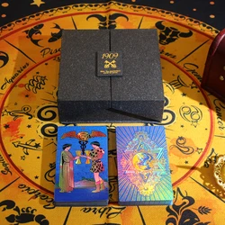 2024 Hot Sale Luxury High-end Open Type Gift Box Tarot Waterproof PET Material Laser Process Playing Card