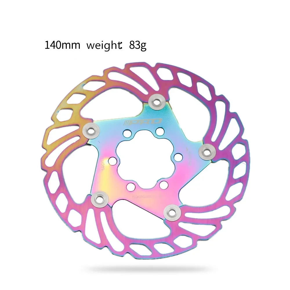 IIIPRO Mountain bike thickened floating rotor 140mm 160mm 180mm 203mm road bike strong cooling disc brake rotors rainbow MTB