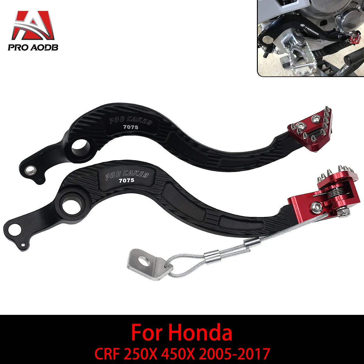 

Motorcycle Foot on Rear Brake Lever For Honda CRF250X CRF450X CRF250 CRF450 250 450 250X 450X 2005-2013 2014 2015 2016 2017