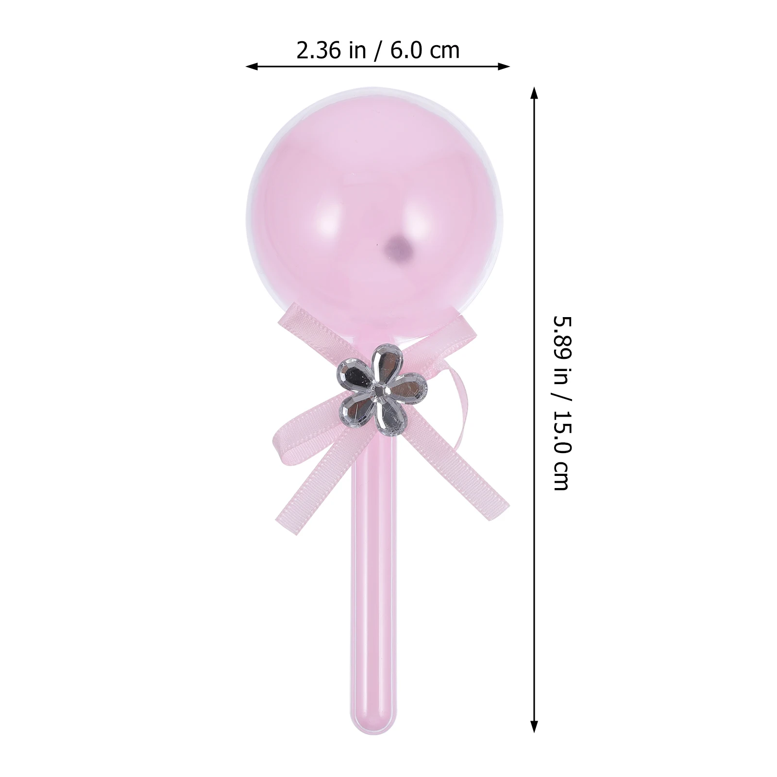 

Wedding Candy Boxes Pink Food Grade Plastic Lollipop Shape Container Party Gift Storage Boxes Creative Bow Knots Packaging
