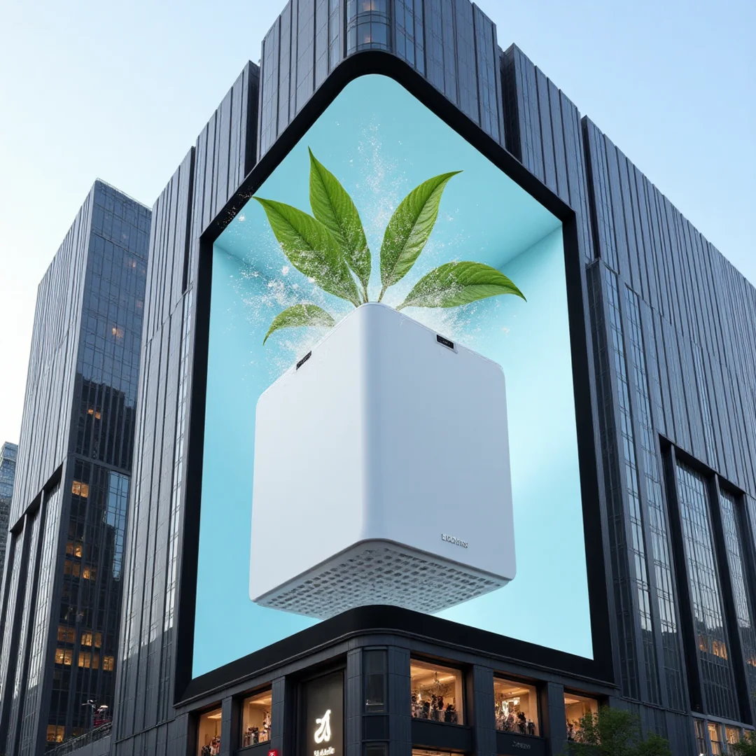 High Refresh Rate P10 Outdoor Full-Color LED Screen 5000 cd Brightness IP65 Waterproof Sunlight Readable 3-Year Warranty