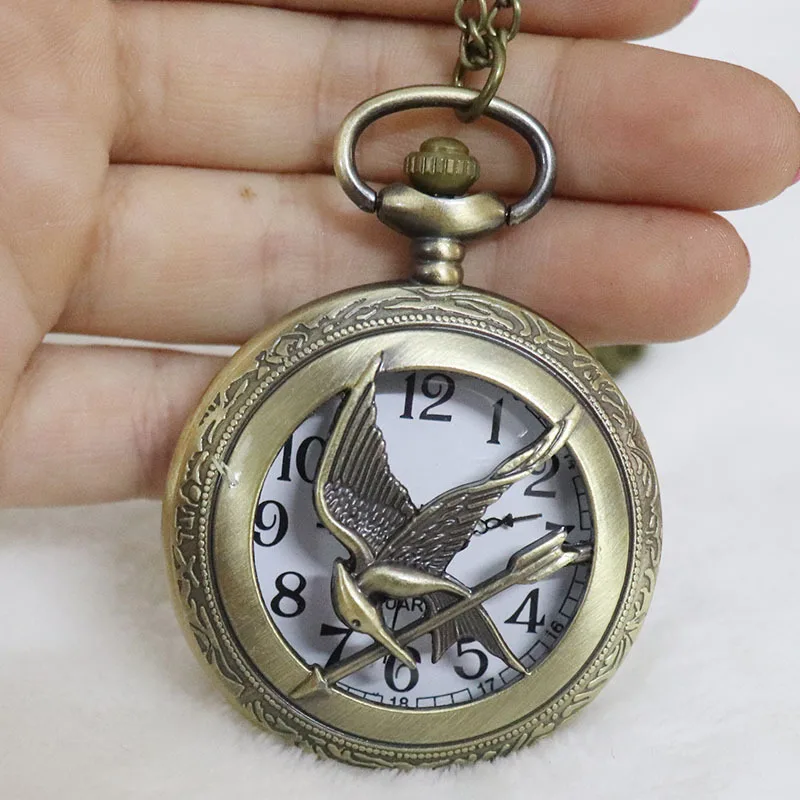 Reloj de Bolsillo De Bronce con Diseña, الطائر المحاكي, شعبي, الرجعية