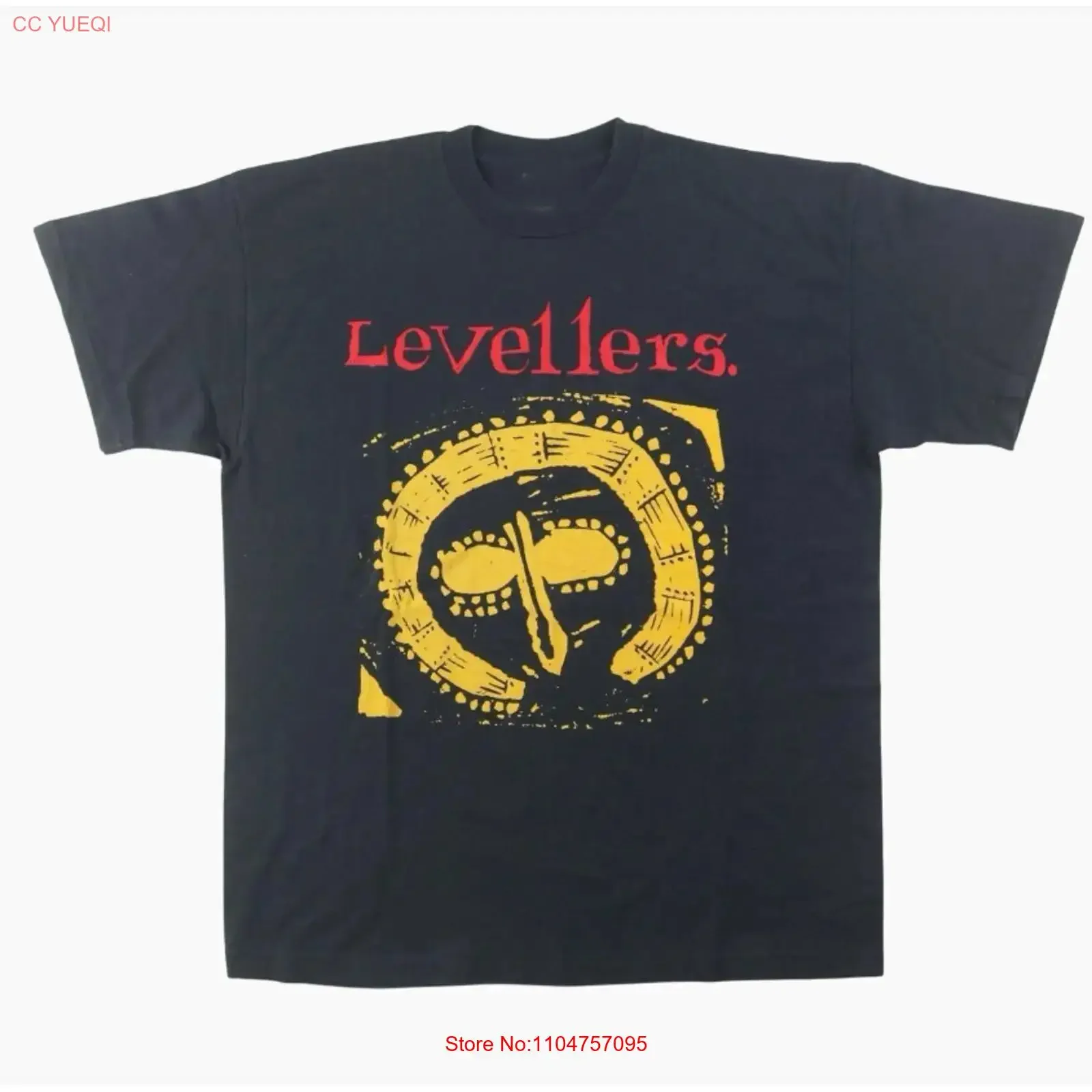 Rare The Levellers Band T Shirt For SU466 vintage Washed designer clothes Casual homme Soft Breathable Top For Everyday Wear