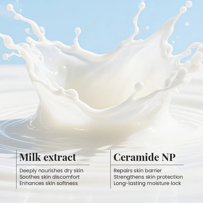 Milk Moisturizing Body Lotion deep nourishment Improves Dry Skin Moisturizing Luster Easy Absorption Restore elasticity SkinCare