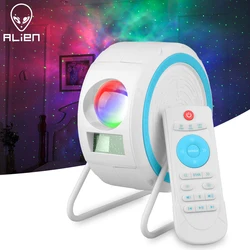 ALIEN Twinkling Galaxy Dynamic Laser Star Starry Sky Projector LED Nebula Cloud Kids Party Night Light with Music Speaker