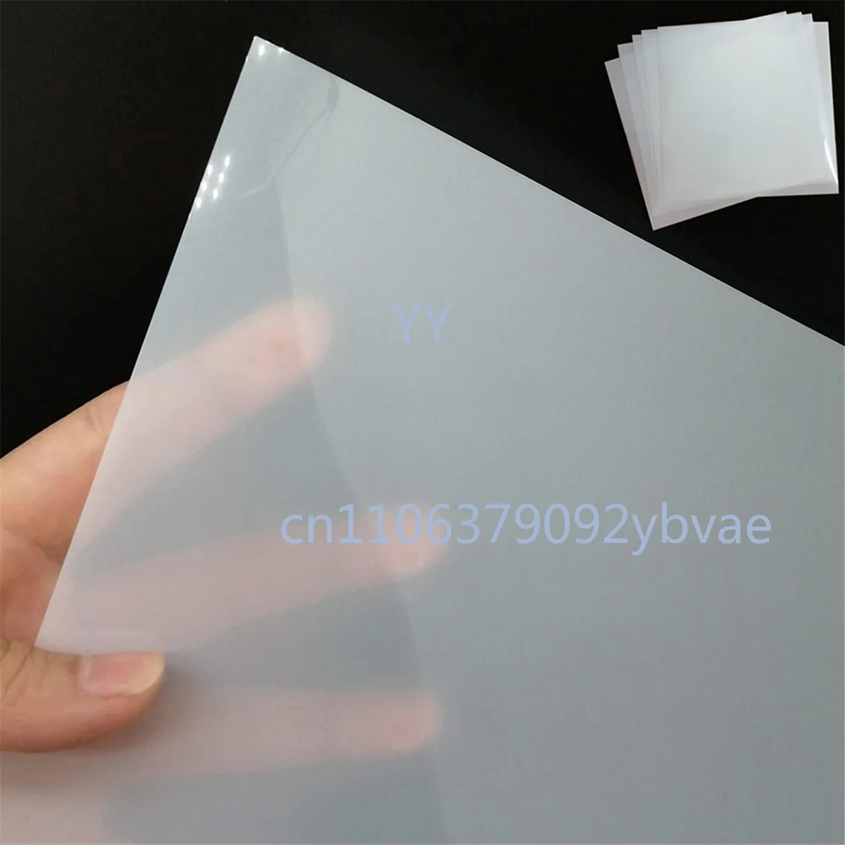 12 Sheets Milky Translucent PET Sheet 12x12 Inch for Stencil Making