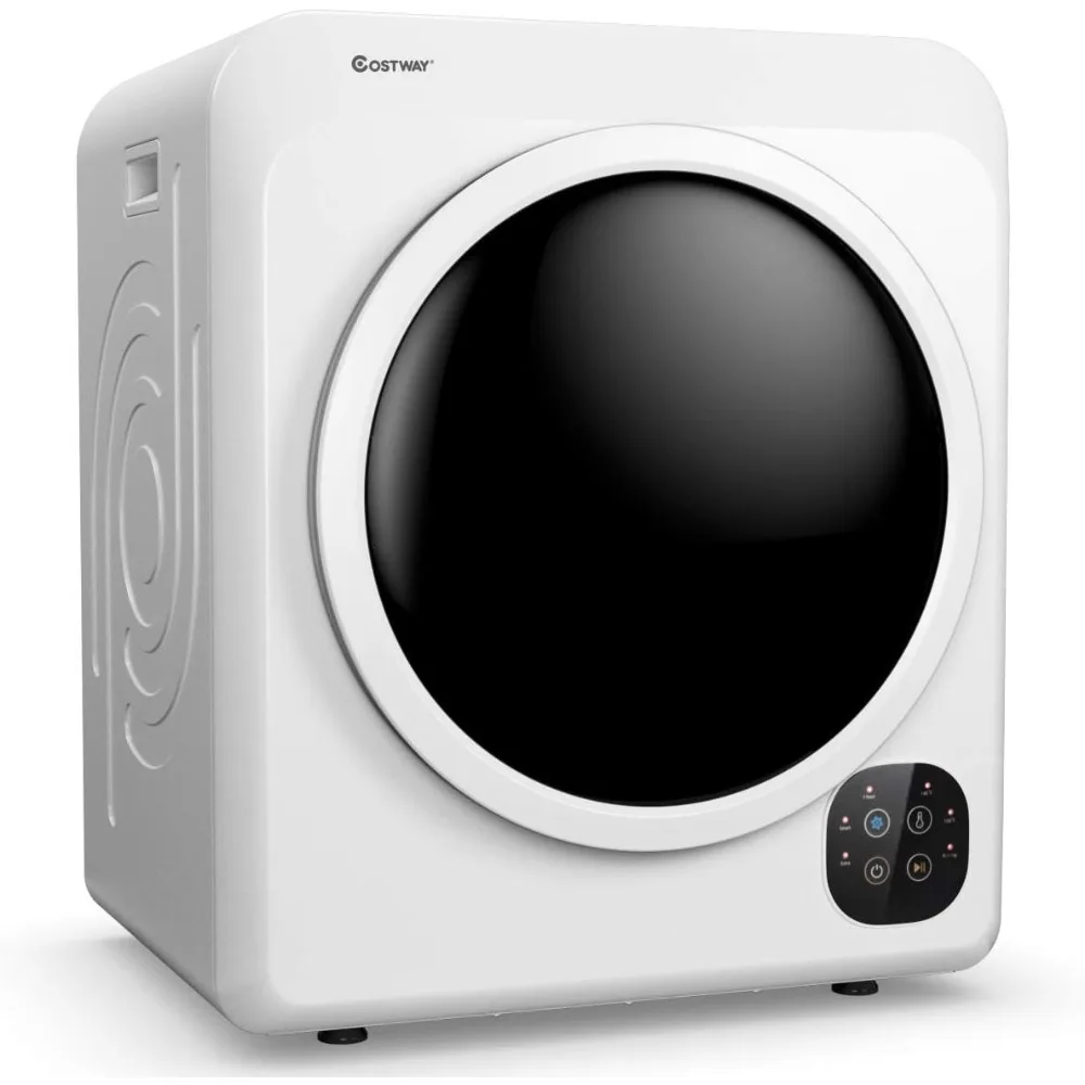 مجفف ملابس كهربائي محمول بقدرة 1700 وات من COSTWAY، سعة 13.2 رطلًا، مجفف غسيل مدمج مع الفولاذ المقاوم للصدأ Tu #1