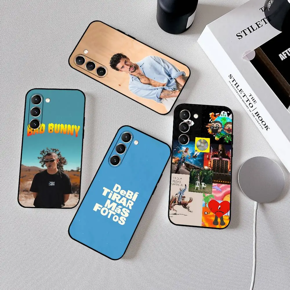 

Singer C-BadT R-BunnyS DTMF Phone Case Black Ultra-thin Shockproof Case For Samsung S24/S25/S22/S30/Note20/Lite/Ultra/5G/Plus/FE