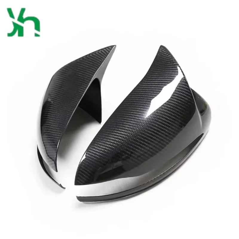 مناسبة لغطاء مرآة الكربون الجاف من النوع M على غطاء مرآة ألياف الكربون الكاملة لمرسيدس بنز W205 W213 W222 C300 E350 S-class CLS