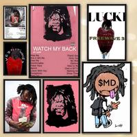 Poster HD Anime Hot Theme Singer/OST/Movie-Waterproof Self-Stick Home Decor Rapper WAKE UP LUCKI