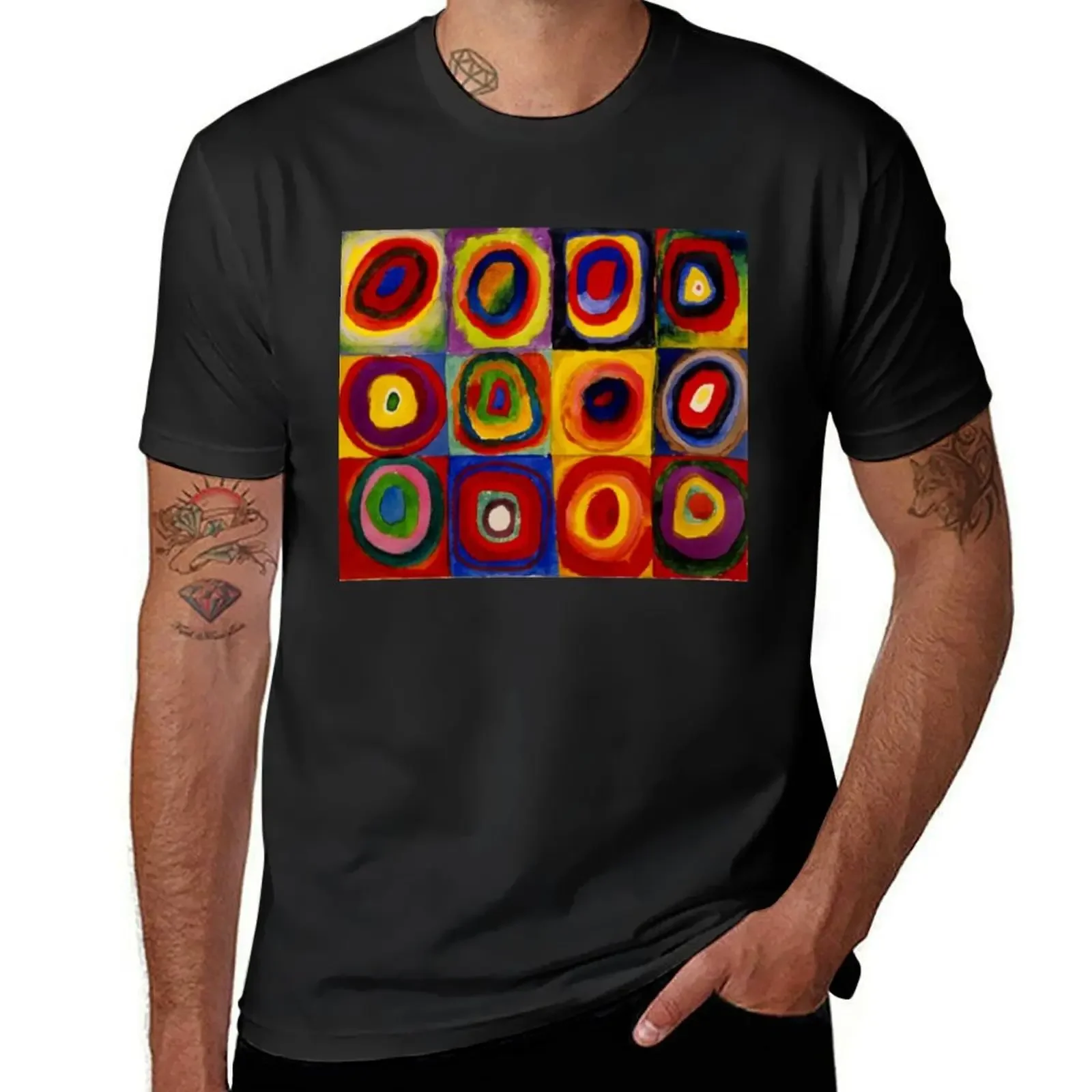 

Kandinsky - Squares with Concentric Circles Kandinsky Color Study T-Shirt shirts graphic men workout shirt