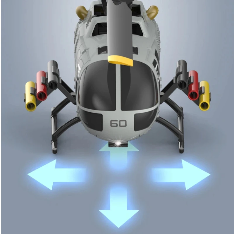 New Bo105 Camera C186s Remote Control Helicopter Six-Channel Brushless Optical Flow Positioning Adult Boy Toy