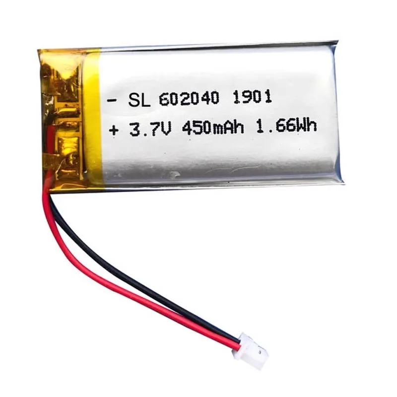 New High Quality 602040 Replacement Battery 3.7V 450mAh for Smart Wearable Walkie Talkie GPS PSP Game Console